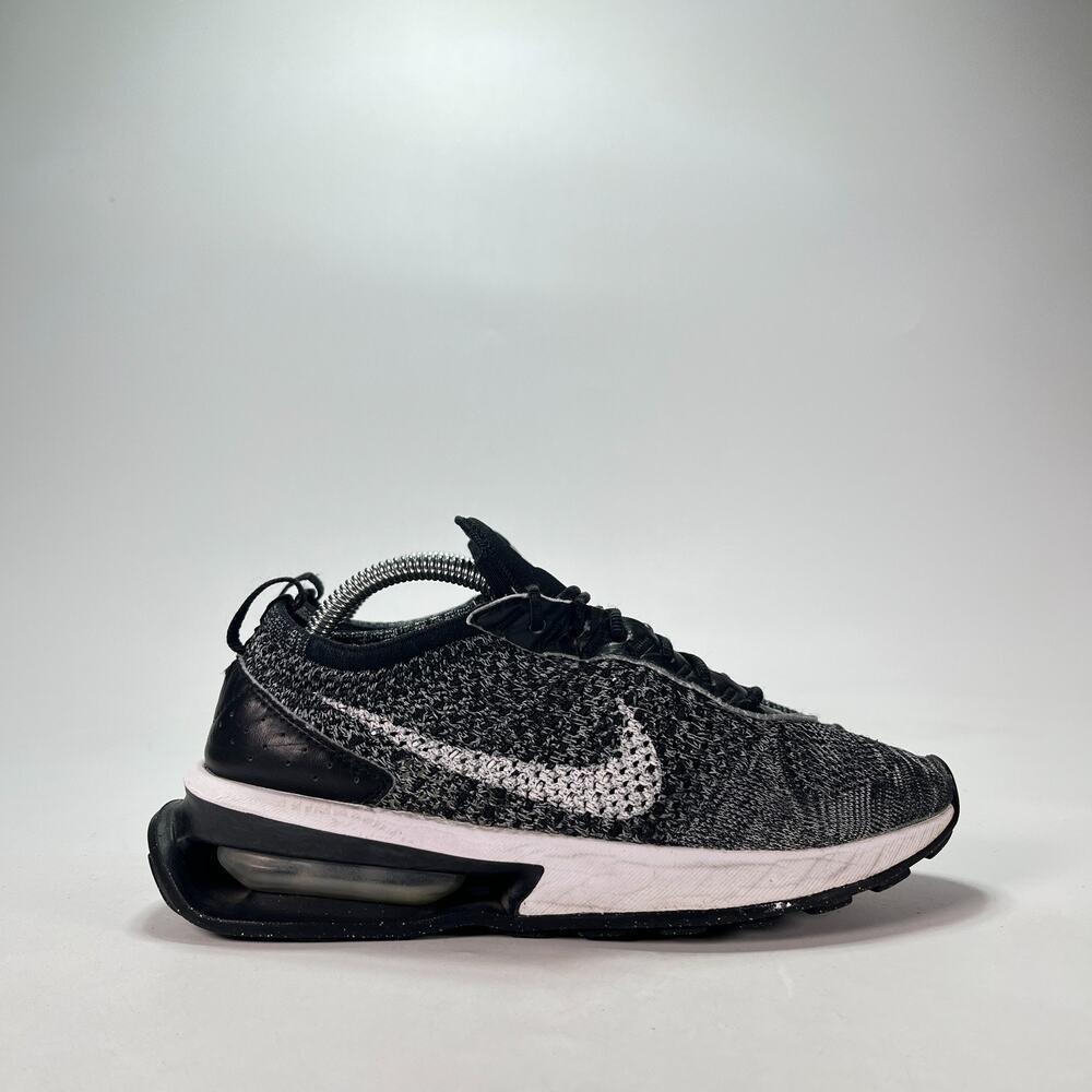 Nike Air Max Flyknit Racer Black White Casual Shoes DM9073-001 Women's Size 6.5